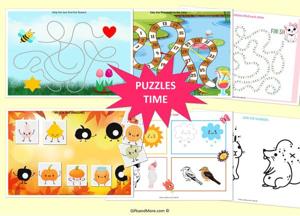 Preschool Learning Binder Toddler Busy Book Printable Quiet Book for Kids Counting & Matching Activity Tracing Practice Pre-K Busy Binder.