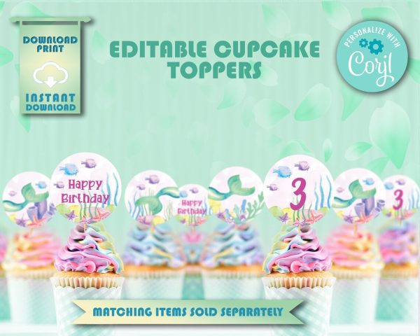 Aqua Mermaid Birthday Invitation - Image 2