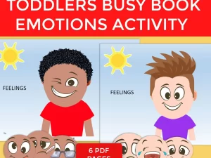 Emotions Matching Toddler Busy Book: A Printable Digital Product for Emotional Intelligence