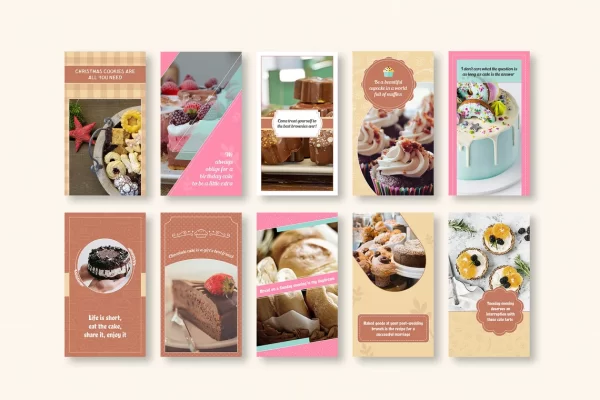 Instagram Stories, Posts, & Quotes Templates for catering and bakery - Image 3