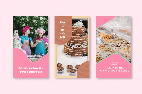 Instagram Stories, Posts, & Quotes Templates for catering and bakery - Image 4