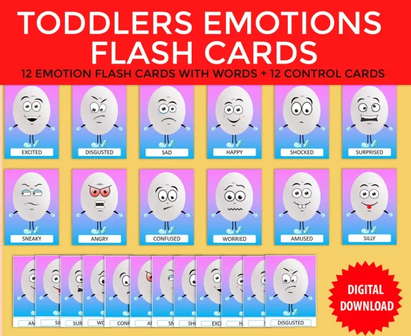 Toddler Emotions Cards - Image 2
