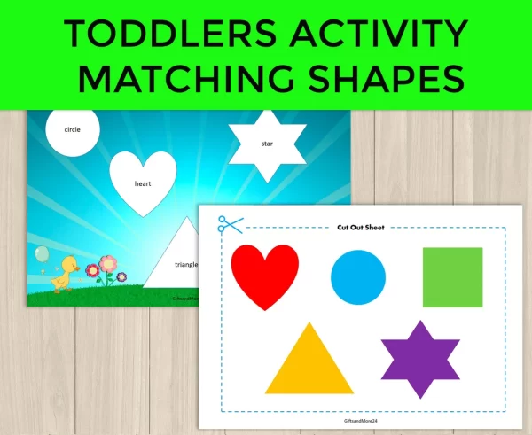 Toddlers Shape Matching and Color Learning Game