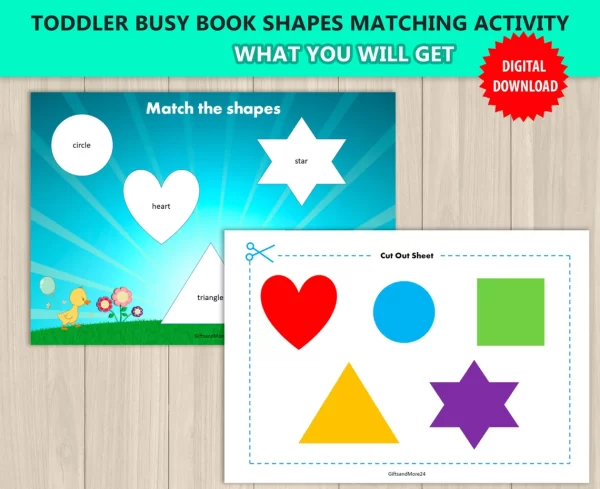 Toddlers Shape Matching and Color Learning Game