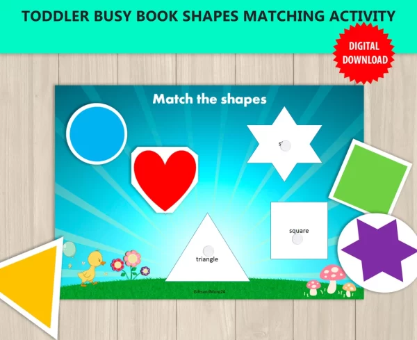 Toddlers Shape Matching and Color Learning Game