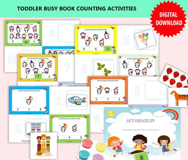 counting 1-10 activity sheets printable math worksheets for toddlers preschool counting and number recognition toddler math fun counting and tracing activities