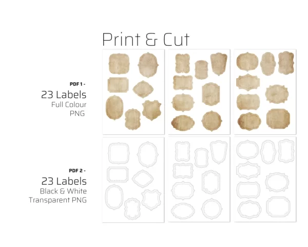 23 Blank Apothecary Jar Labels - Image 3