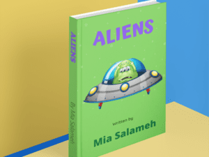 Aliens adventure story book by Mia Salameh for young children