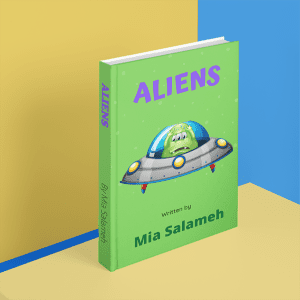 Aliens adventure story book by Mia Salameh for young children