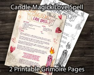 Candle Magick Love Spell-printable pdf